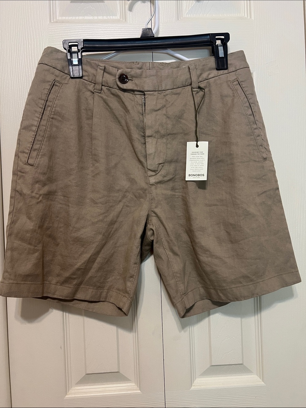 Bonobos Men's Flat-Front Shorts in Taupe